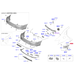 Пистон (клипса) бампера и рычага 14913-05030 Mobis