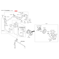 Трубопровід високого/низкого тиску, кондиціонер 97775-A5700 Mobis