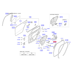 Замок двери правый 81420-2L200 Mobis