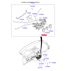 Блок управления, кондиционер 97265-1C500 Mobis