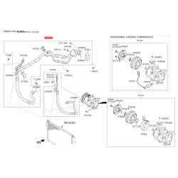 Трубопровод высокого / низкого давления, кондиционер 97775-A7000 Mobis