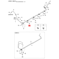 Брызговик задний левый 0K2FA-51891 Mobis