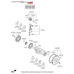 Кільця поршневі 23040-03000 Mobis