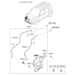 Бачок омивача 98621-B2000 Mobis