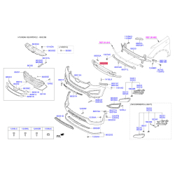 Абсорбер (піна, амортизатор) бампера 86520-2W000 Mobis