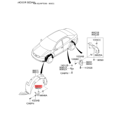 Брызговик передний левый 86831-1M000 Mobis