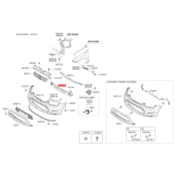 Абсорбер (пена, амортизатор) бампера 86520-2K510 Mobis