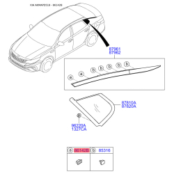 Крепление обшивки багажника 87382-2W000 Mobis