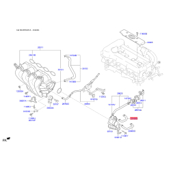 Патрубок дроссельной заслонки 25469-2B050 Mobis