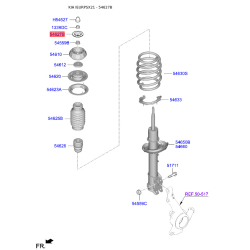 Заглушка верхней опоры передней пружины 54627-1J500 Mobis