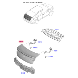 Задні двері 69200-F2530 Mobis
