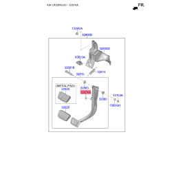 Втулка педали 32876-36000 Mobis