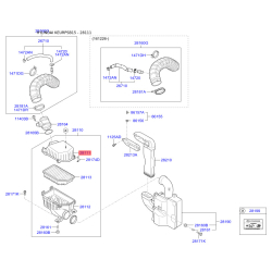 Фильтр воздушный 28111-1R600 Mobis