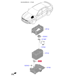 Крепление аккумулятора 37160-2V000 Mobis
