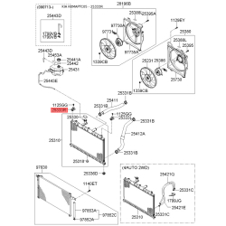 Кріплення радіатора праве верхнє 25333-1G000 Mobis