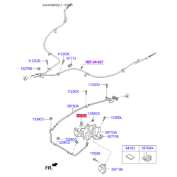 Вимикач, привід гальма стоянки 93830-3S000 Mobis