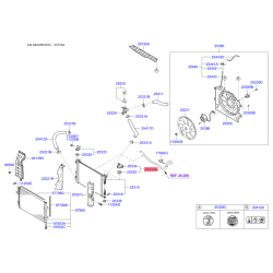 Кріплення радіатора верхнє 25333-4Y000 Mobis