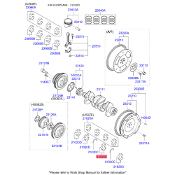 Вкладыши коренные 21020-02601 Mobis