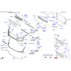 Емблема радіатора 86300-D7000 Mobis