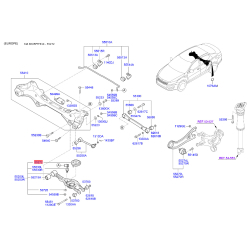 Прокладка задньої пружини нижня (на важіль) 55344-3S100 Mobis