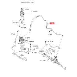 Гидравлический шланг(трубка), рулевое управление 57510-1G100 Mobis