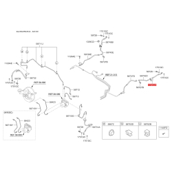 Шланг гальмівний лівий 58737-4L300 Mobis