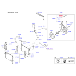 Шланг (патрубок) системы охлаждения 25443-1R050 Mobis