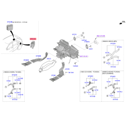 Решетка (клапан) багажника левая 97525-AA000 Mobis