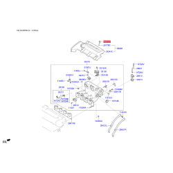 Болт блока цилиндров 21381-23002 Mobis