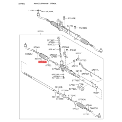 Чехол (пыльник, гофра) рулевого механизма 57740-2P000 Mobis