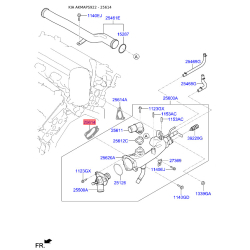 Прокладка термостата 25614-3L100 Mobis