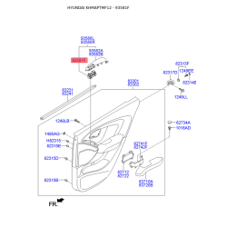 Блок кнопок стеклоподъёмника 93581-2S500 Mobis