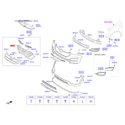 Решітка радіатора 86351-2W000 Mobis