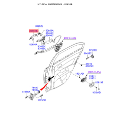 Ручка дверей 82651-3K020 Mobis