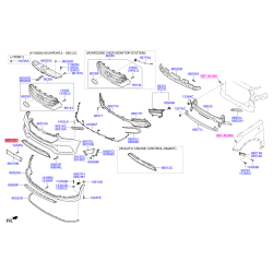 Решітка радіатора 86560-2WBA0 Mobis