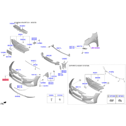 Заглушка бампера 86588-F2AA0 Mobis