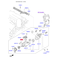 Прокладка термостата 25653-3CAA0 Mobis