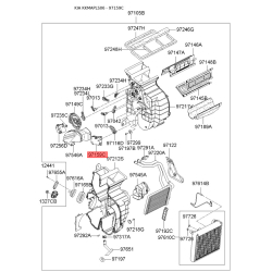 Кришка (корпус або кронштейн) обігрівача 97159-2F000 Mobis