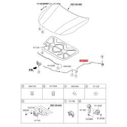 Тросик замку капота 81190-2T000 Mobis