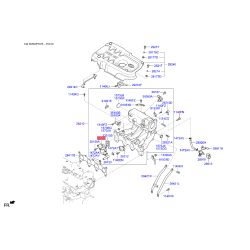 Поворотна заслінка, підведення повітря 35150-26900 Mobis