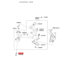 Болт крепления, рычаг и опора 54561-2F000 Mobis