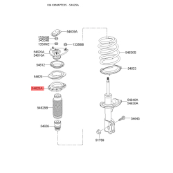 Опора стойки амортизатора (ремкомплект) 54623-1E100 Mobis
