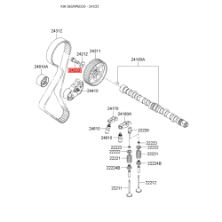 Шайба розподільчого вала 24212-27001 Mobis