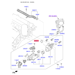 Прокладка термостата 25652-3CAA0 Mobis