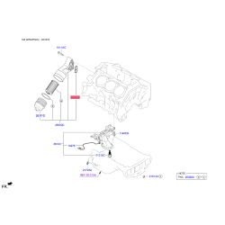 Прокладка, масляный радиатор 26345-3LAA0 Mobis