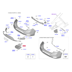 Кронштейн, буфер 86690-F2AA0 Mobis