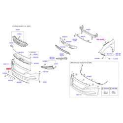 Облицовка / защитная накладка, буфер 86517-C1000 Mobis