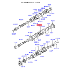 Муфта КПП 43380-3A001 Mobis