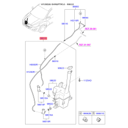 Бачок омивача 98610-2Z000 Mobis