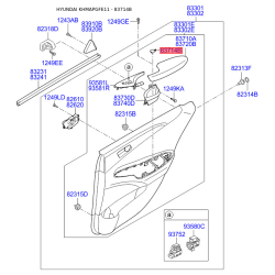 Заглушка кузова та дверей 82770-2H000HZ Mobis